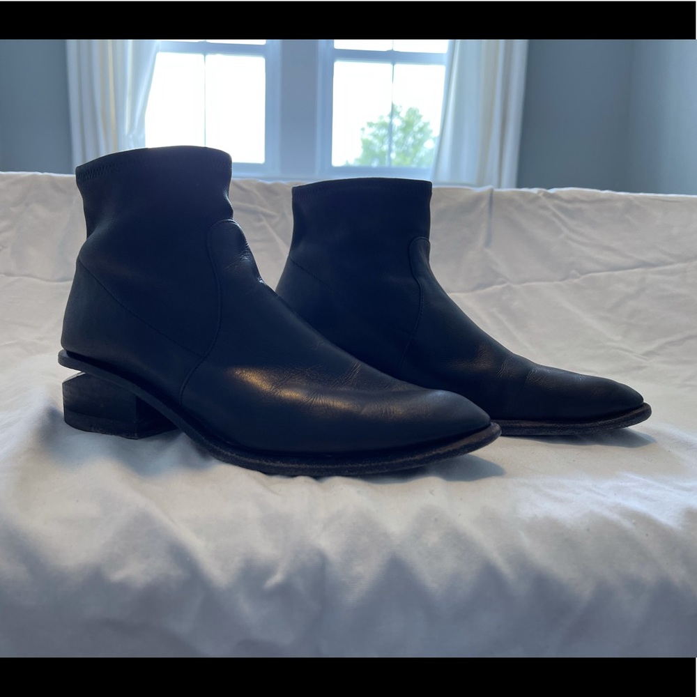 Alexander Wang Kori Rhodium Sock Booties